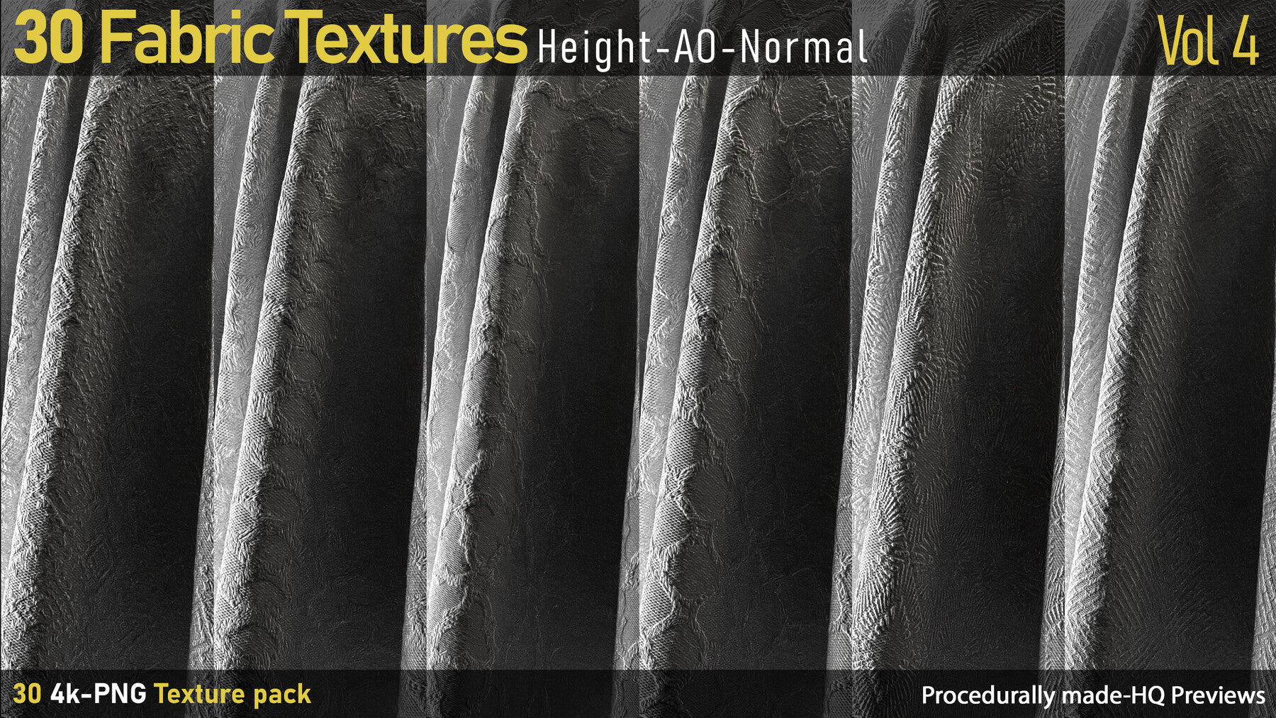 30 Fabric Textures-AO-Height-Normal-Vol4