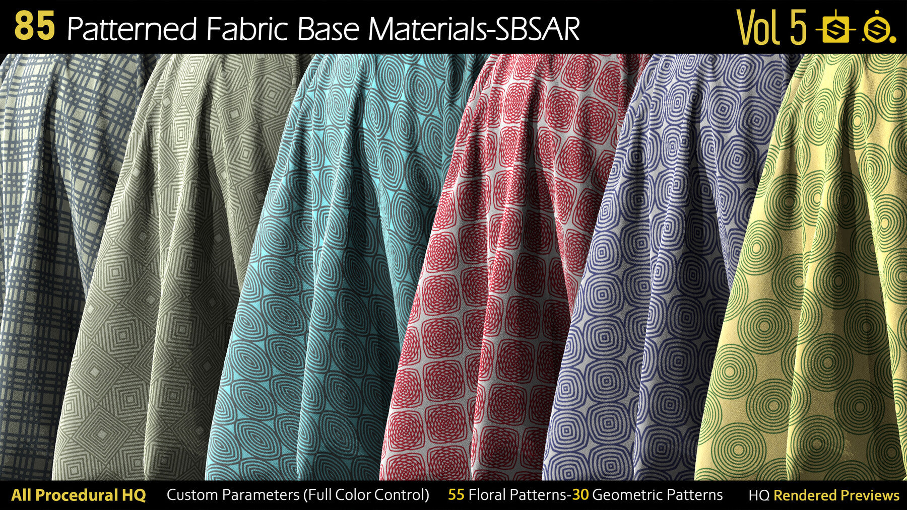 85 Patterned Fabric Base Materials-SBSAR