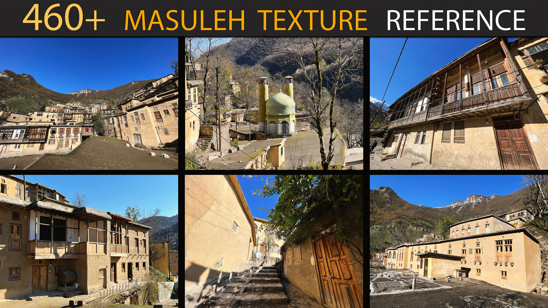 460+ Masuleh Texturing & Modeling Reference - Village