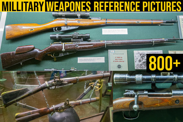 Military Weapons Reference Pictures (Medieval, WW1, WW2) 800+