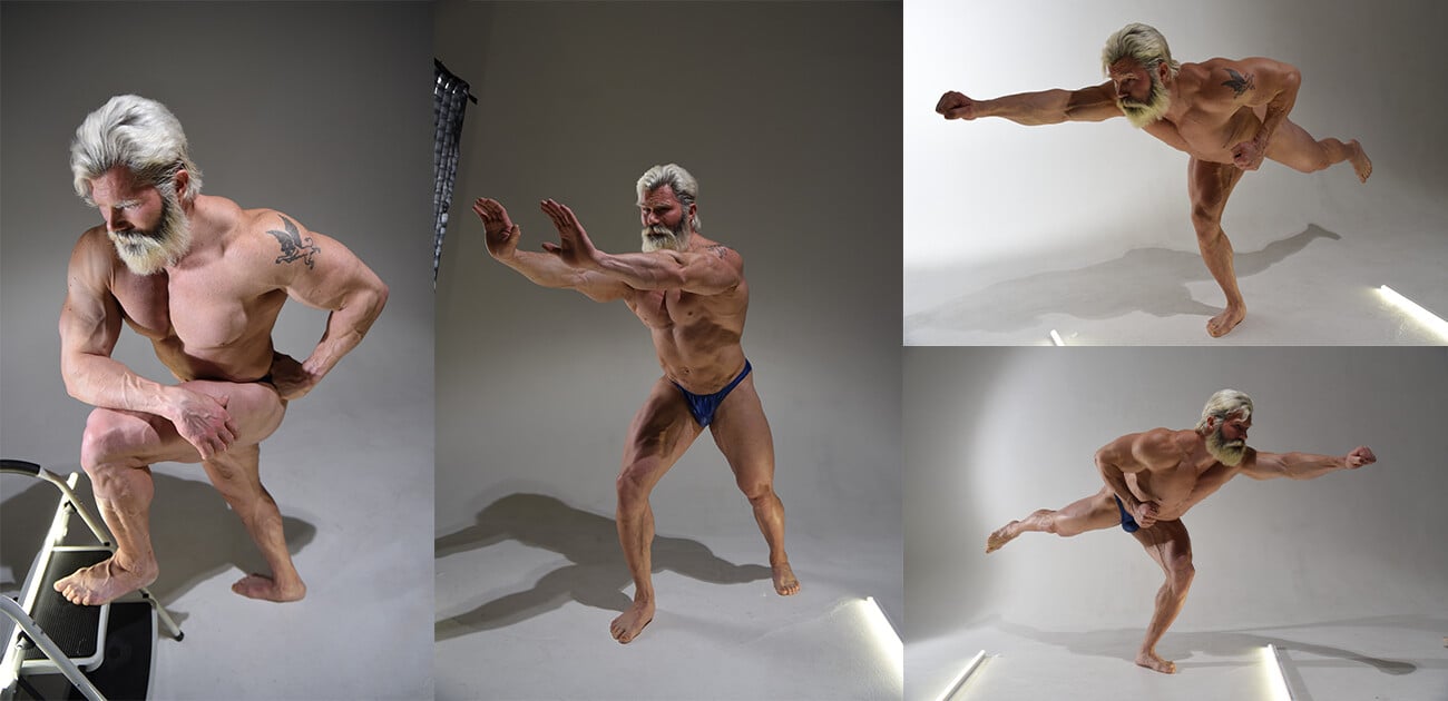 Crouching Poses - Male fighting pose | PoseMy.Art