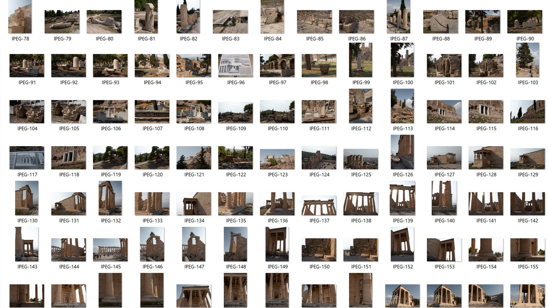 Ancient Greek Architecture -Photo Reference Pack For Artists 404 JPEGs