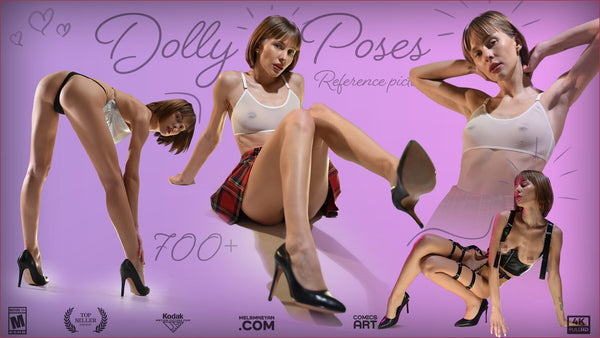 Stereotypical Dolly Poses Female Reference pictures 700+