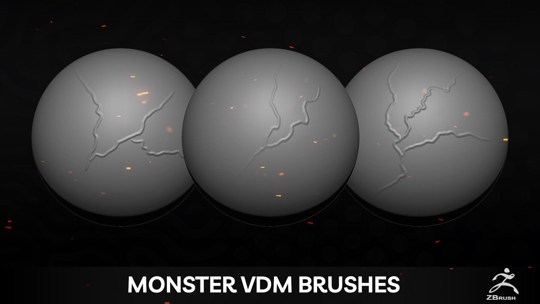 50 Zombie And Monster VDM Brushes + Alpha