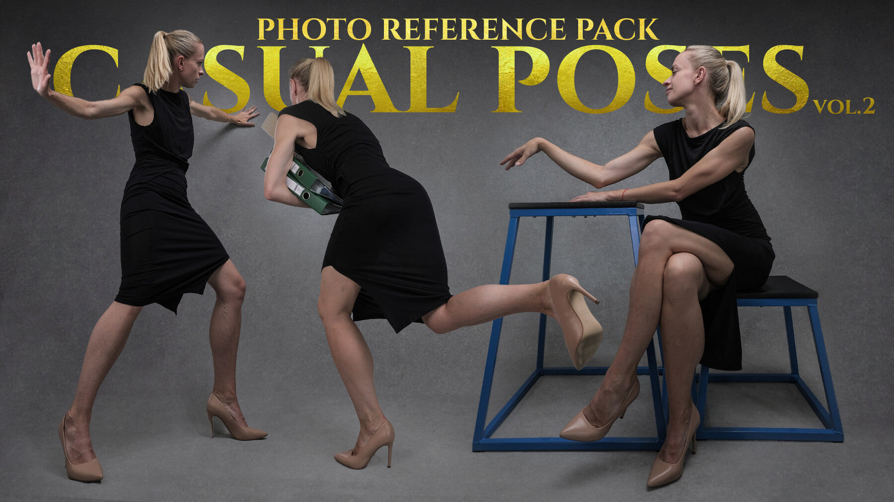 A Casual Poses vol.2 -Photo Reference Pack For Artists 988 JPEGs