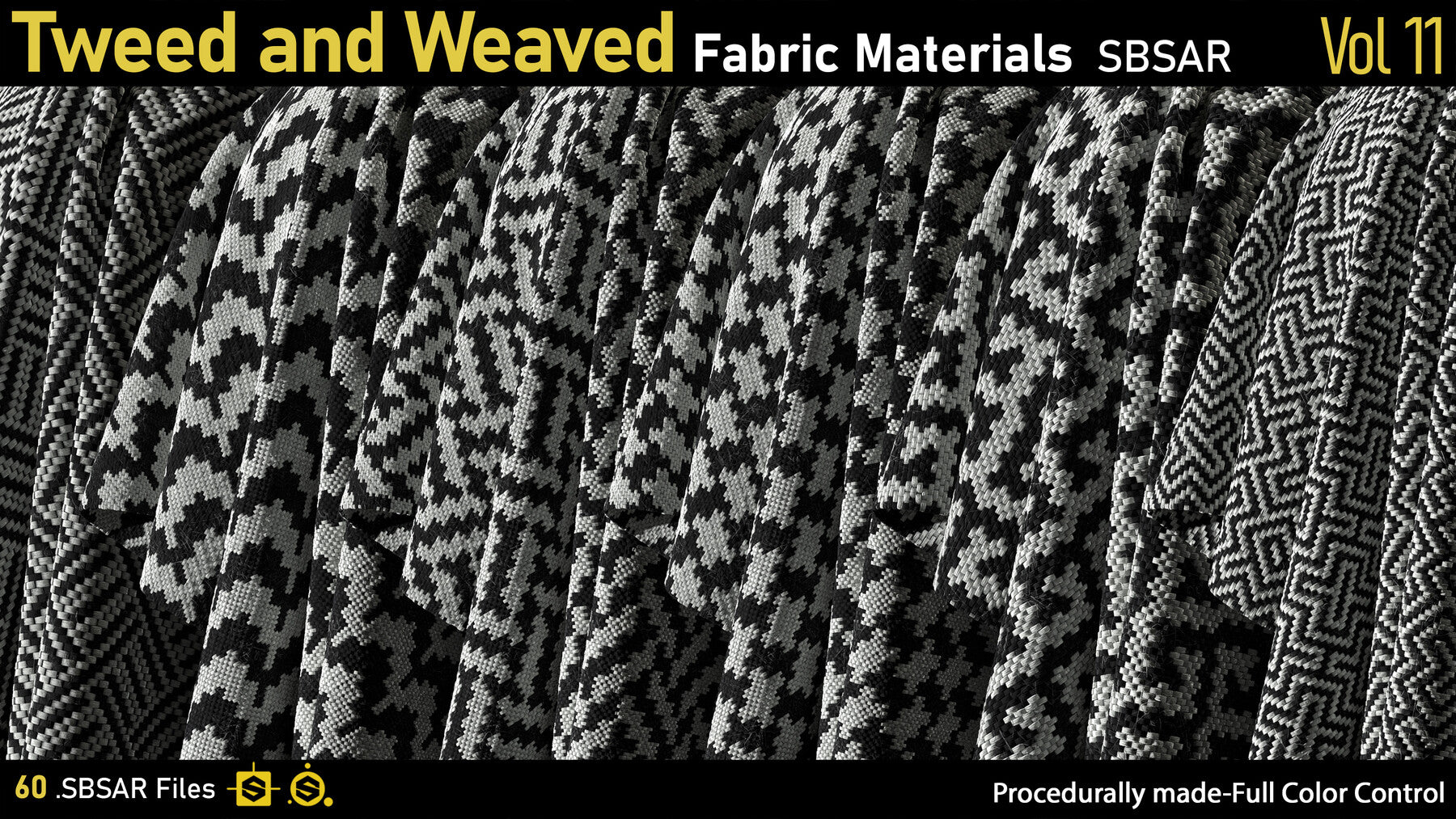 Tweed and Weaved Fabric Materials Vol.11