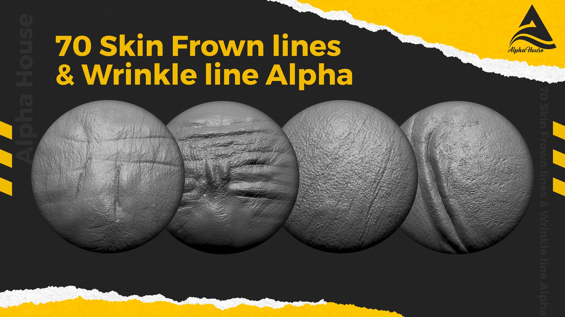 70 Skin Frown lines and Wrinkle line Alpha