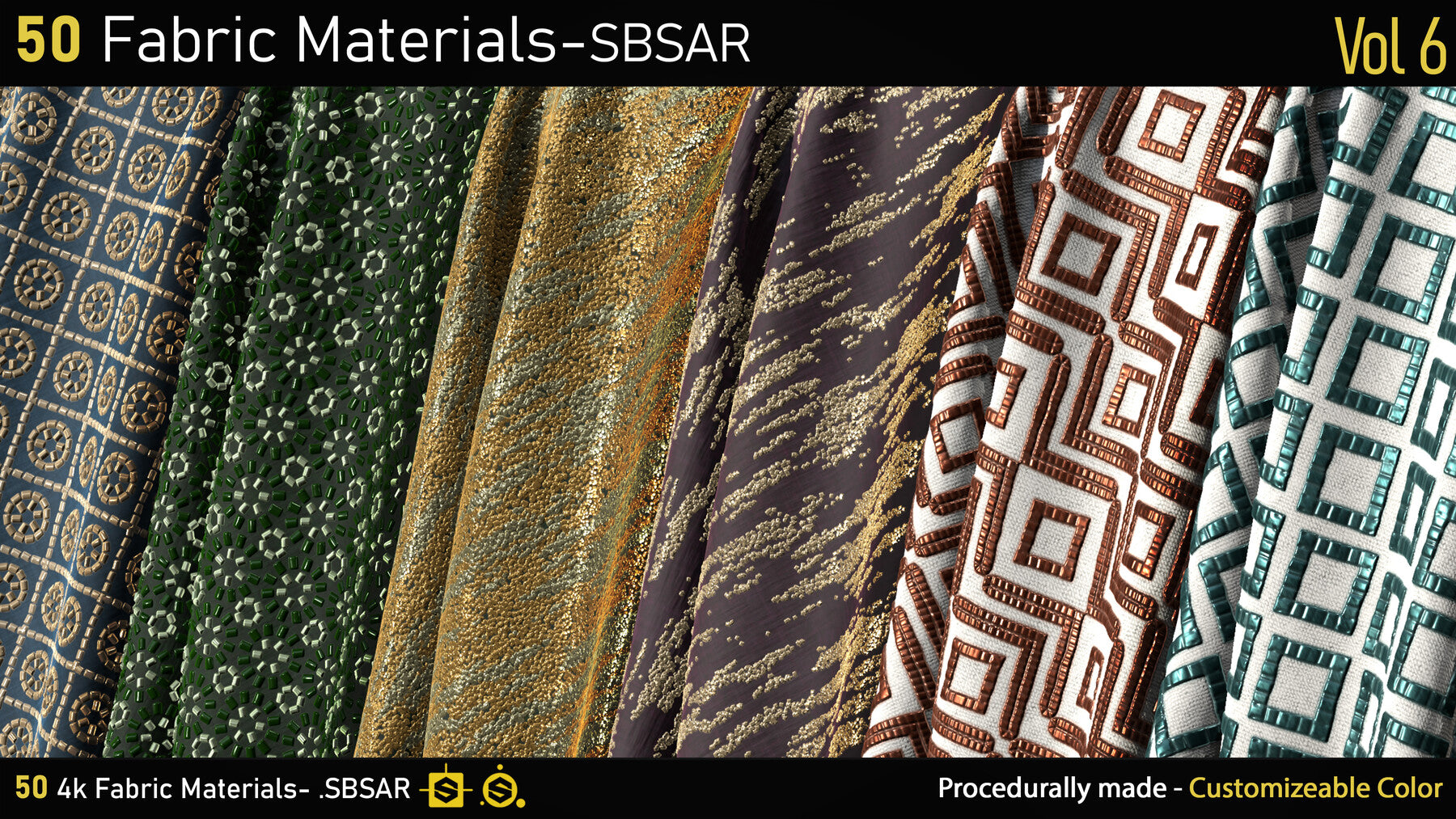 50 Lace & Guipure Materials-SBSAR-Vol9