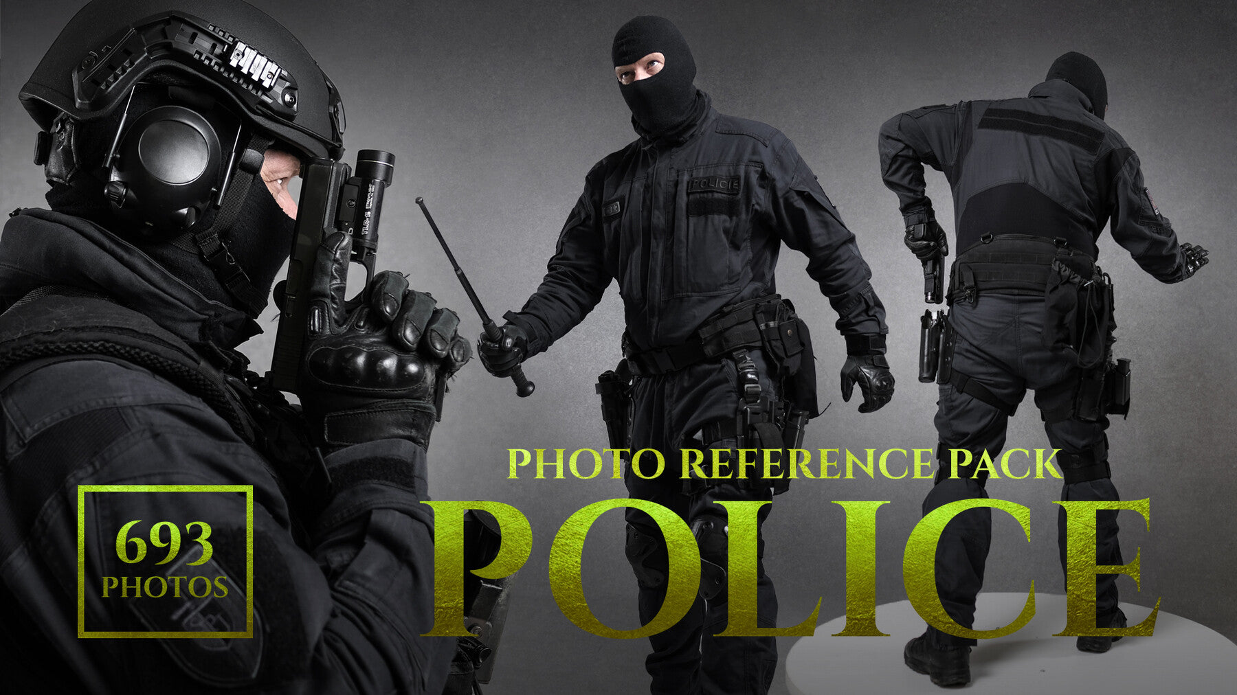 Police Photo Reference Pack For Artists 693 JPEGs