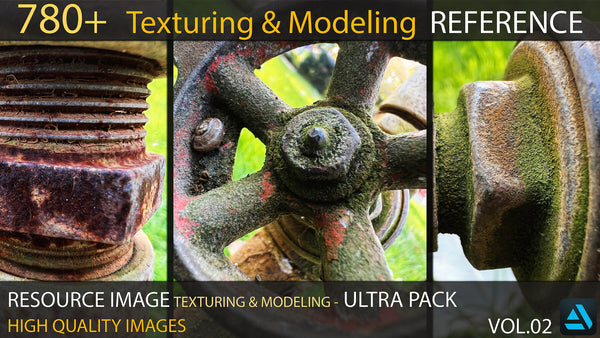 780+ Texturing & Modeling Reference Ultra Pack- VOL 02