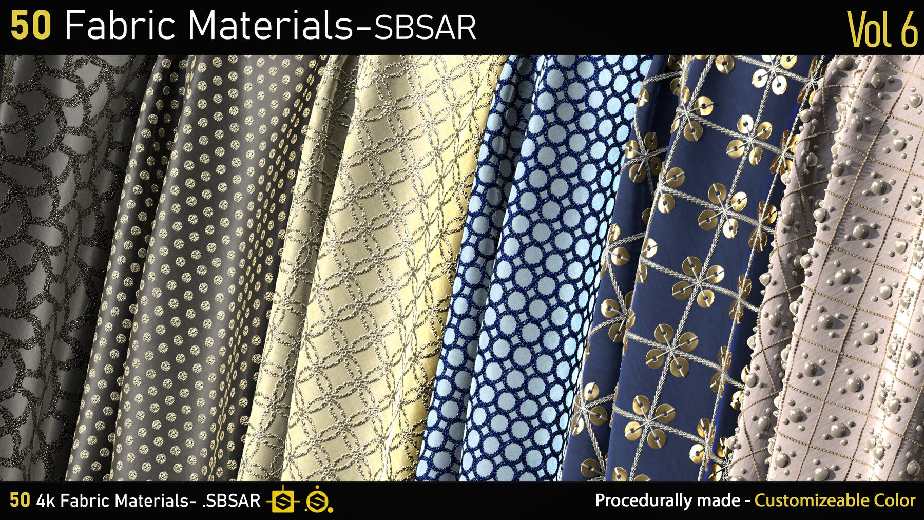 50 Lace & Guipure Materials-SBSAR-Vol9