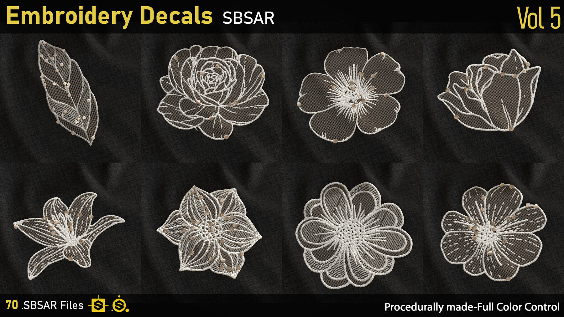 Embroidery Decals-Vol5-SBSAR