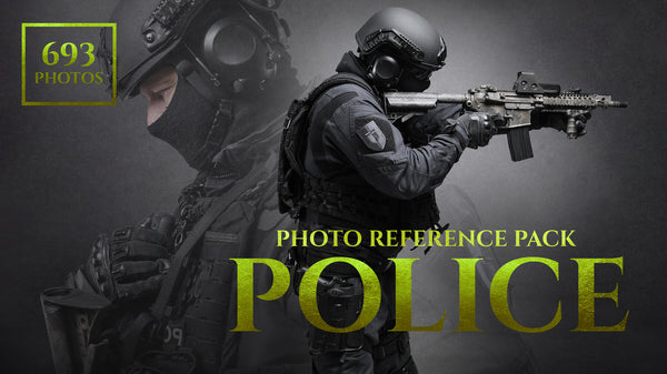 Police Photo Reference Pack For Artists 693 JPEGs