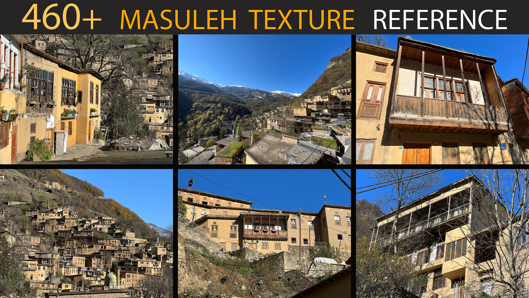 460+ Masuleh Texturing & Modeling Reference - Village