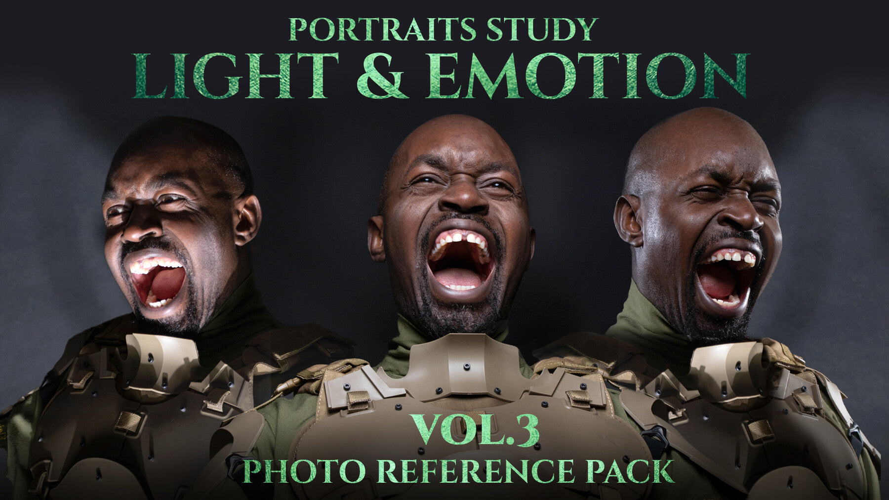 Portraits Study- Light & Emotion vol.3- Photo Reference Pack-670 JPEGs