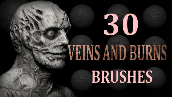 Veins and Burns Brush + Alphas