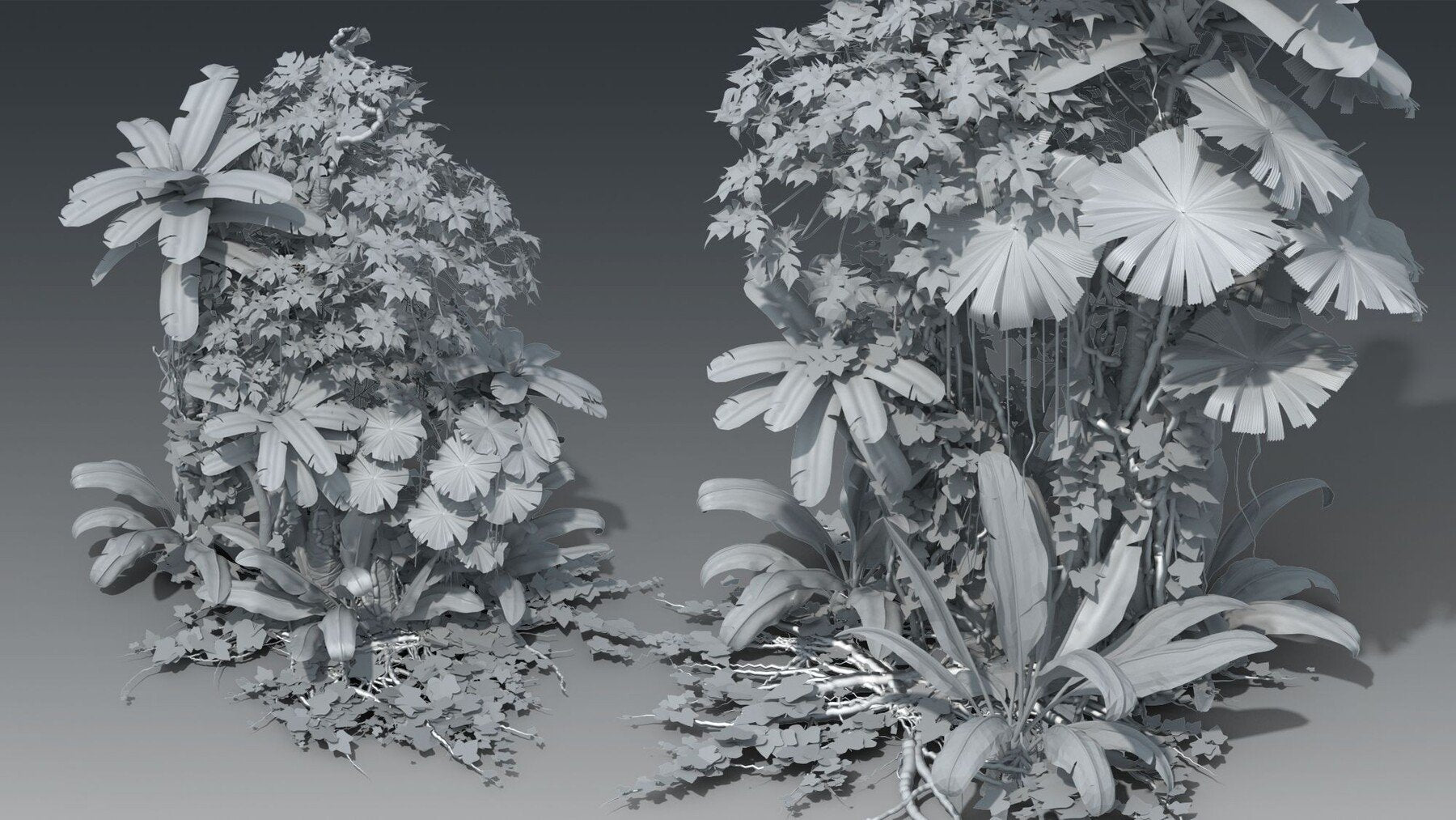 Rainforest Trees KITBASH