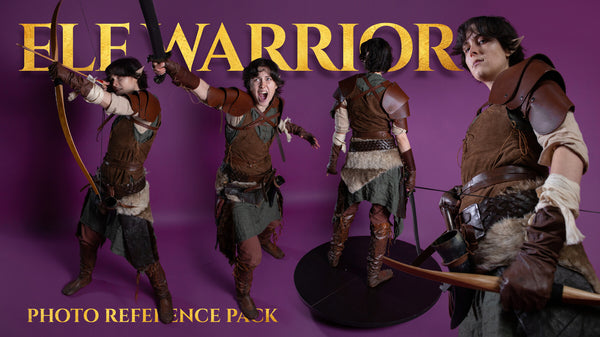 Elf Warrior- Photo Reference Pack- 469 JPEGs
