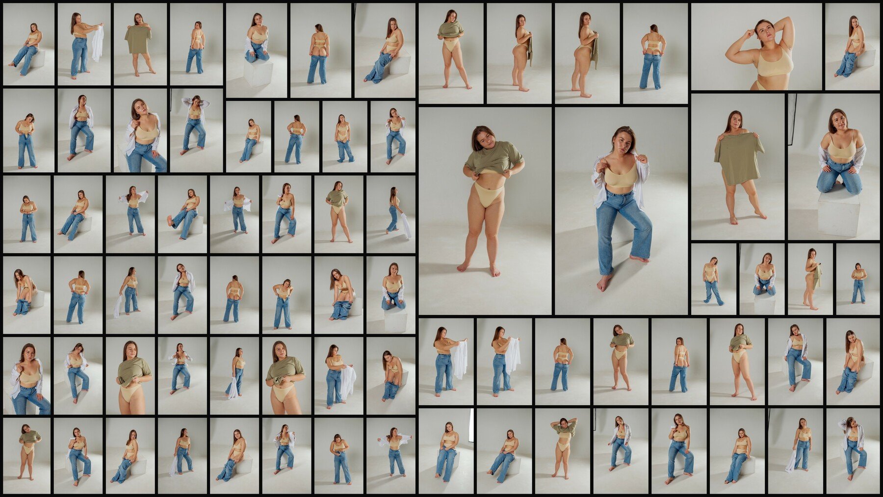 500+ Casual Poses (Plus-Size model) - Reference Pictures