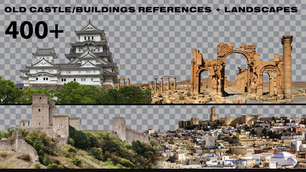 OLD CASTLE / BUILDINGS REFERENCES + LANDSCAPES 400+