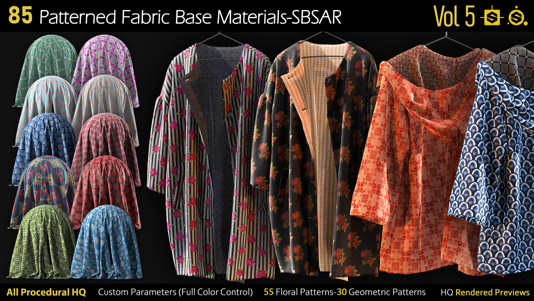 85 Patterned Fabric Base Materials-SBSAR