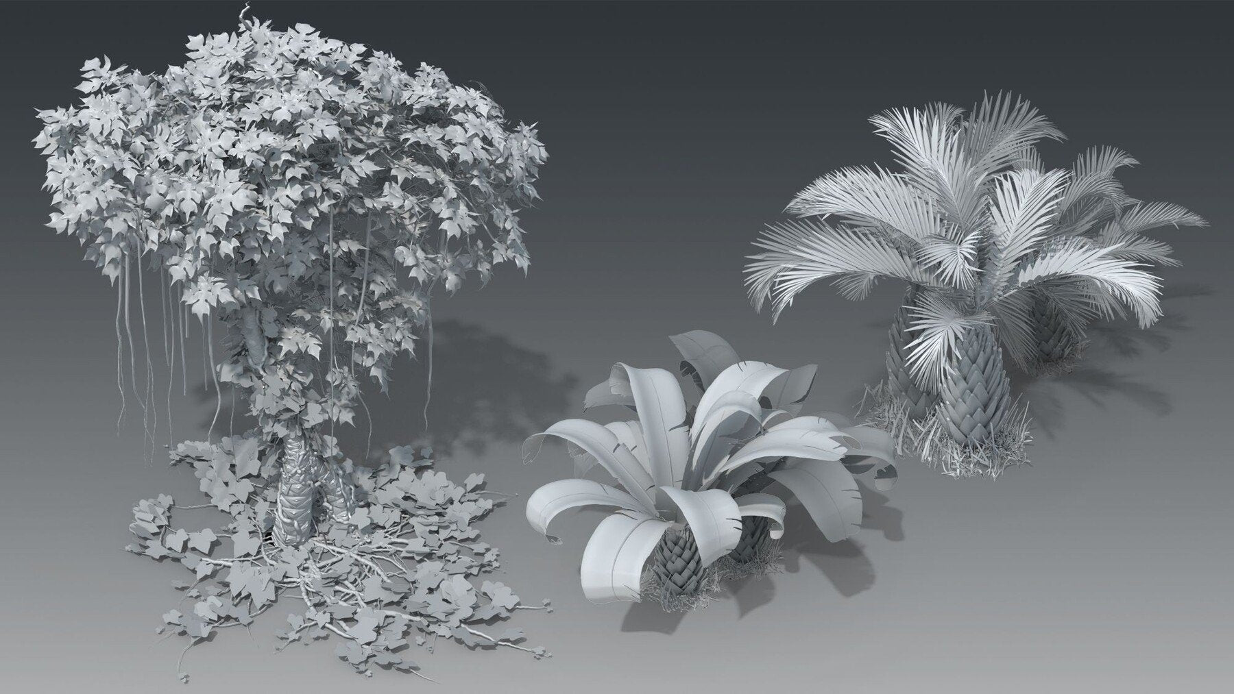 Rainforest Trees KITBASH