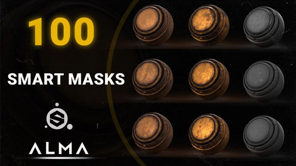100 High-Detail Smart Masks For Substance Painter