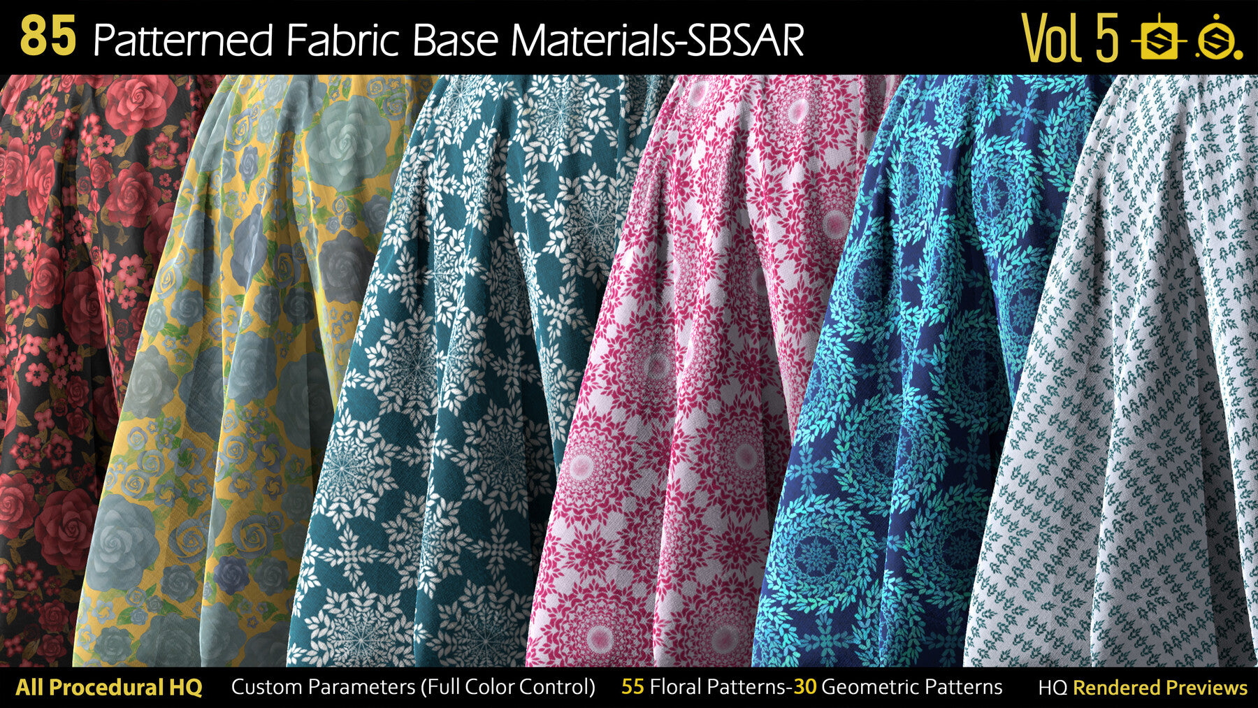 85 Patterned Fabric Base Materials-SBSAR