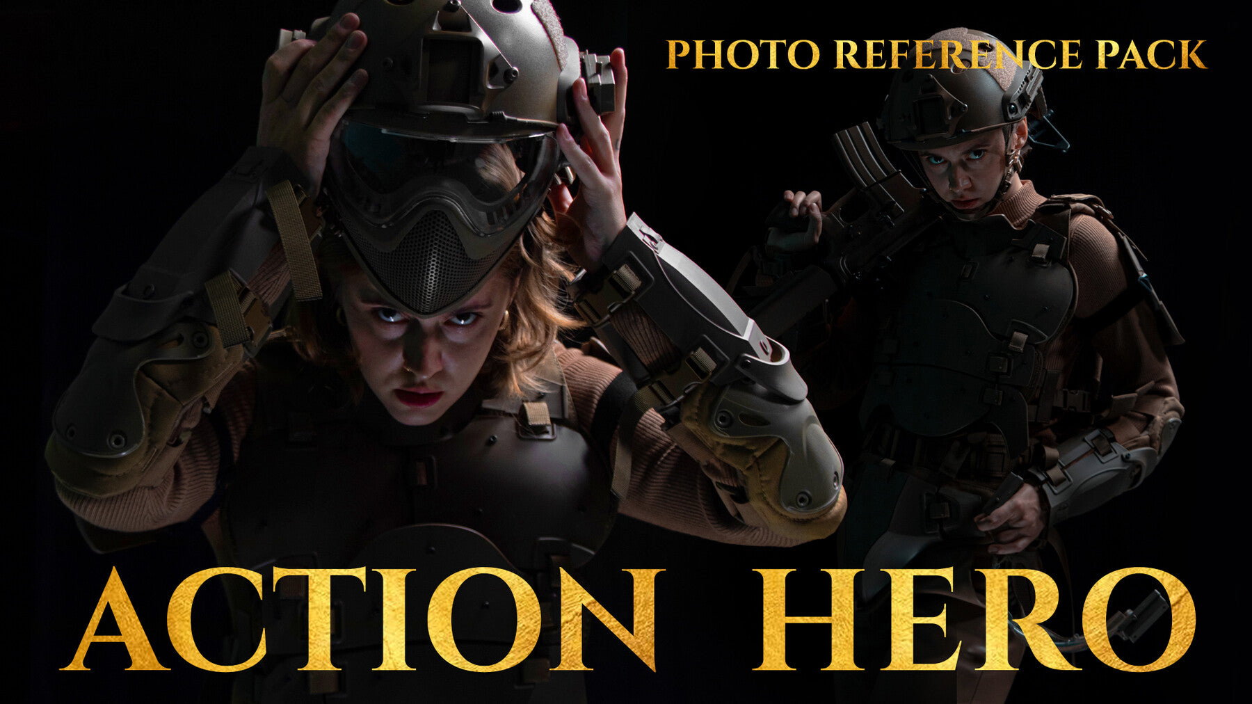 Action Hero Photo Reference Pack for Artists 548 JPEGs