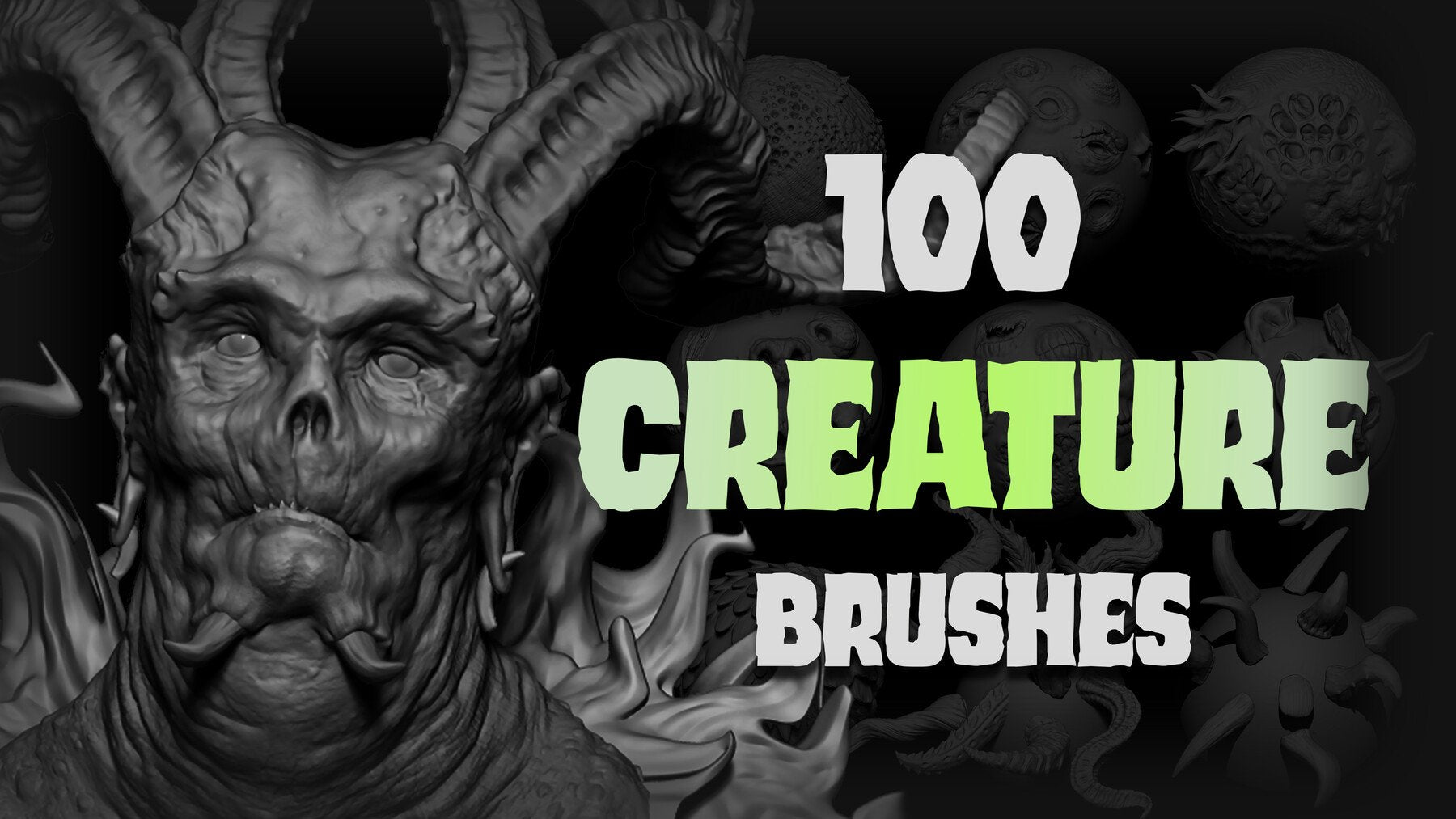 Creature Brushes Mega Pack for ZBrush