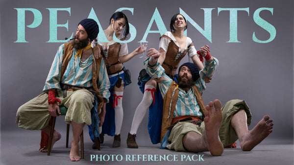 Peasants vol.1 Photo Reference Pack For Artists 434 JPEGs