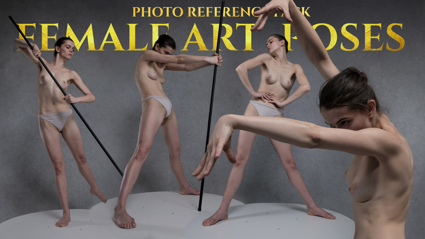 A Female Art Poses Photo reference pack for artists 1016 JPEGs