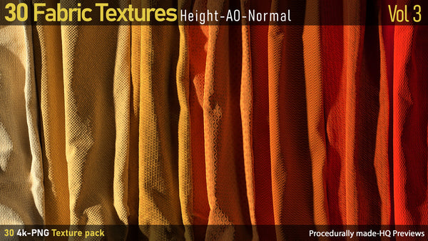 30 Fabric Textures-AO-Height-Normal-Vol3