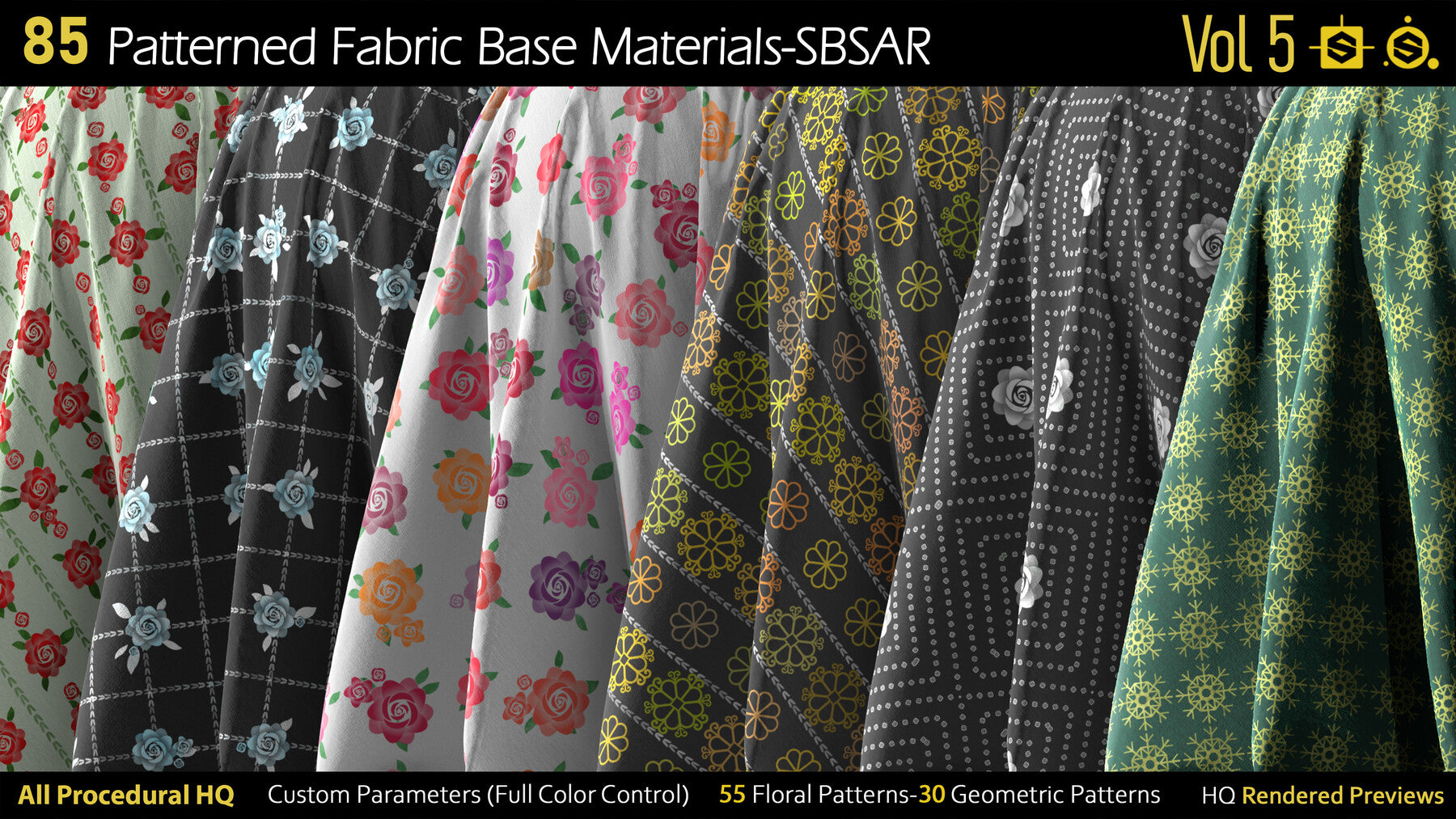 85 Patterned Fabric Base Materials-SBSAR