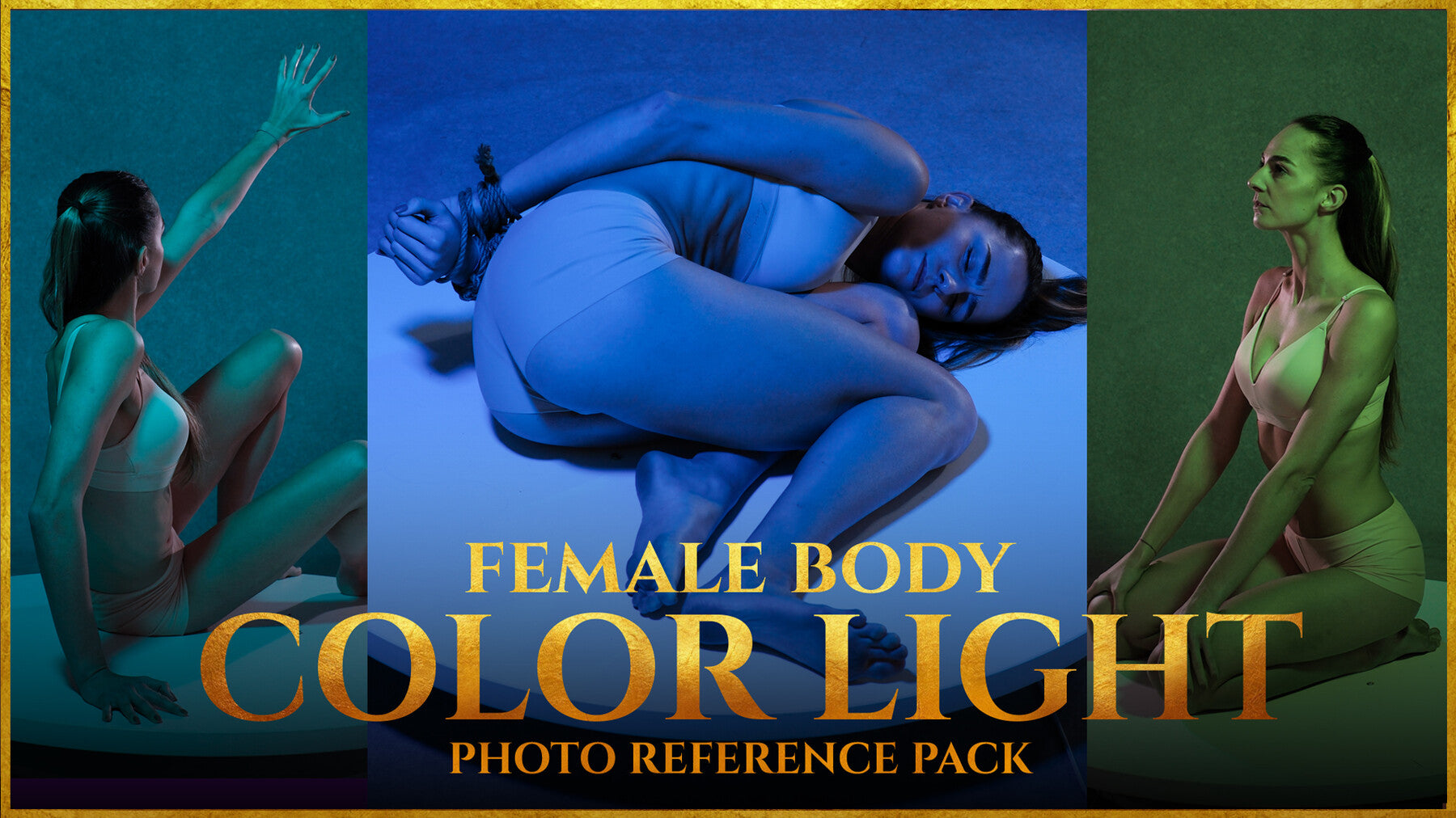 A Color Light- Female Body- Photo Reference Pack- 879 JPEGs