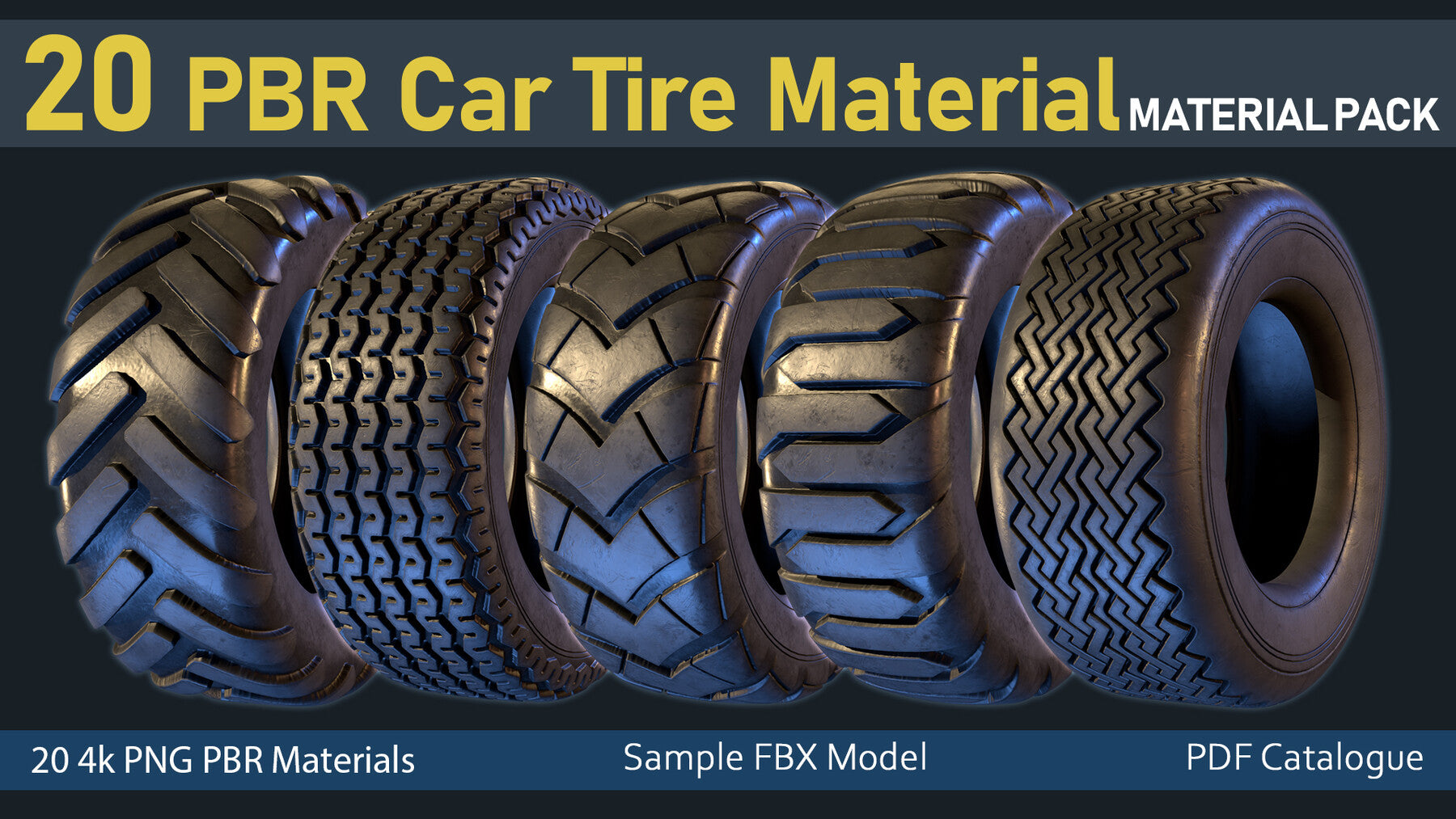 20 PBR Car Tire Material