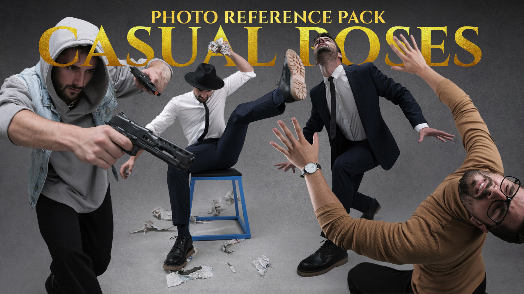 A Casual Poses Photo Reference Pack For Artists 932 JPEGs