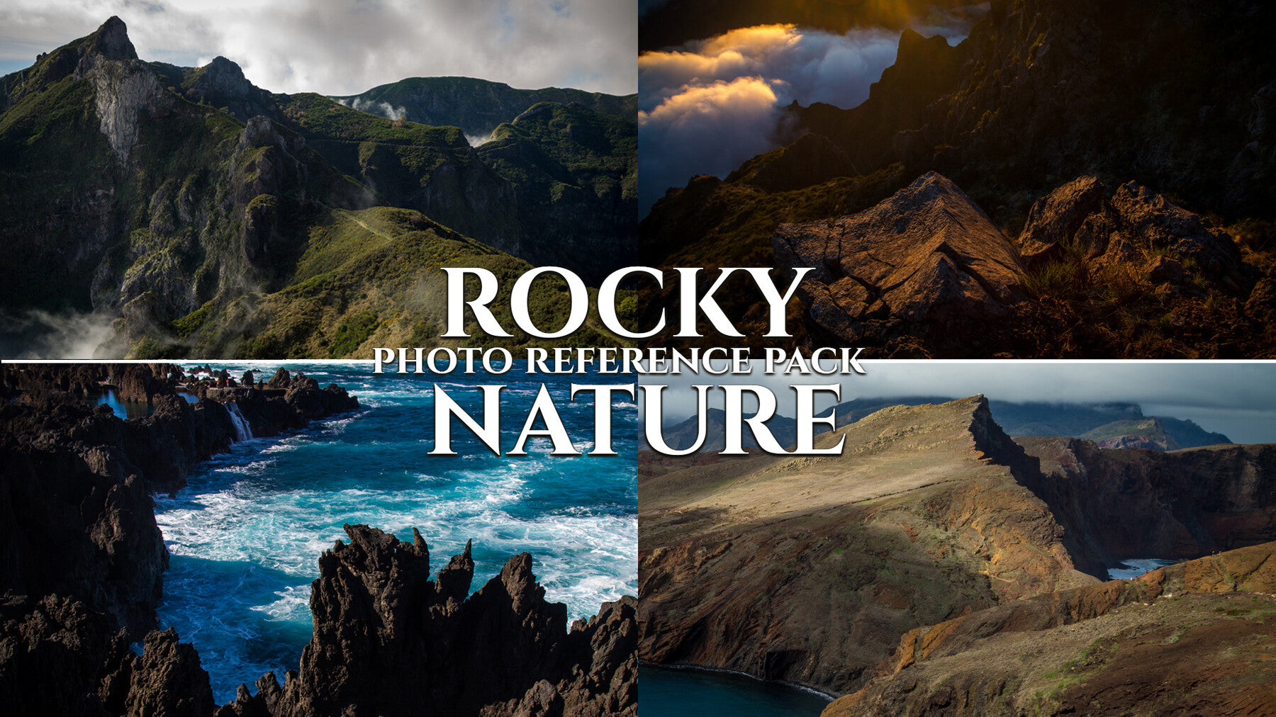 Rocky Nature-Photo Reference Pack For Artists 661 JPEGs