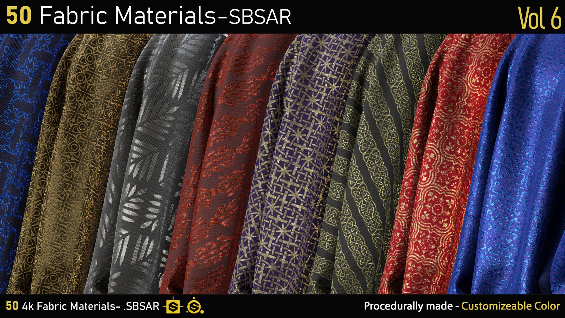 50 Lace & Guipure Materials-SBSAR-Vol9