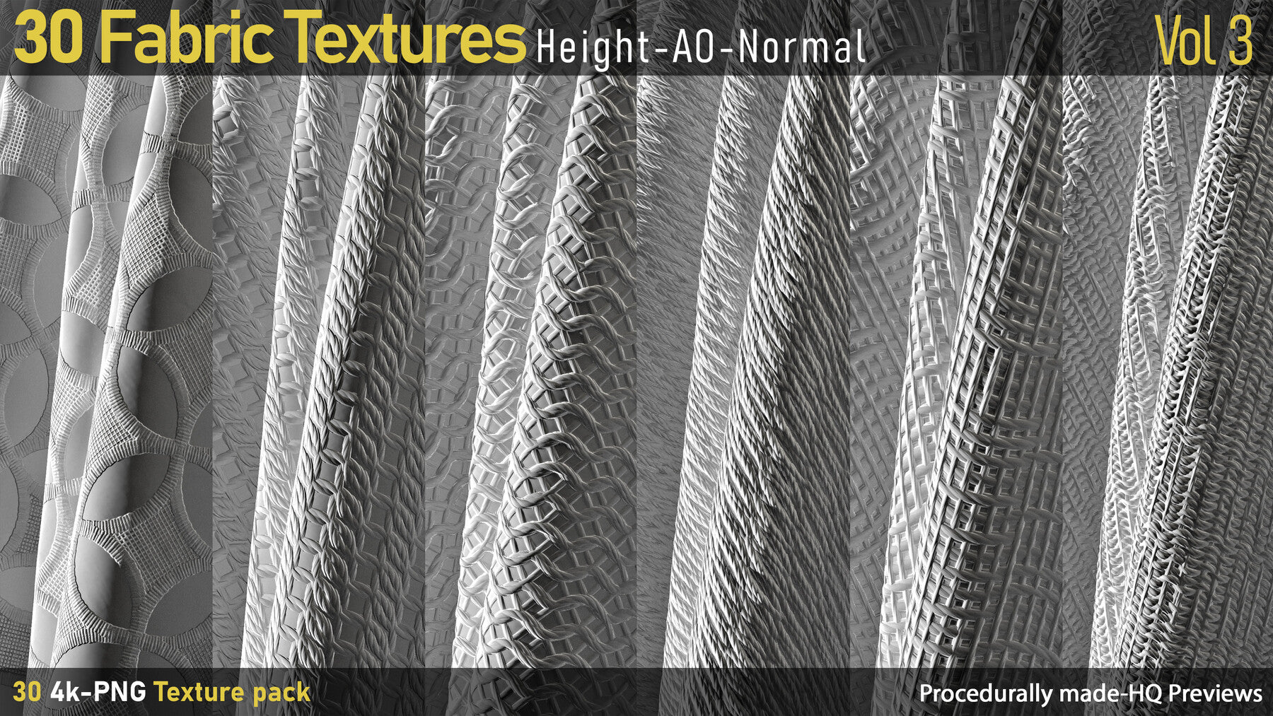 30 Fabric Textures-AO-Height-Normal-Vol3