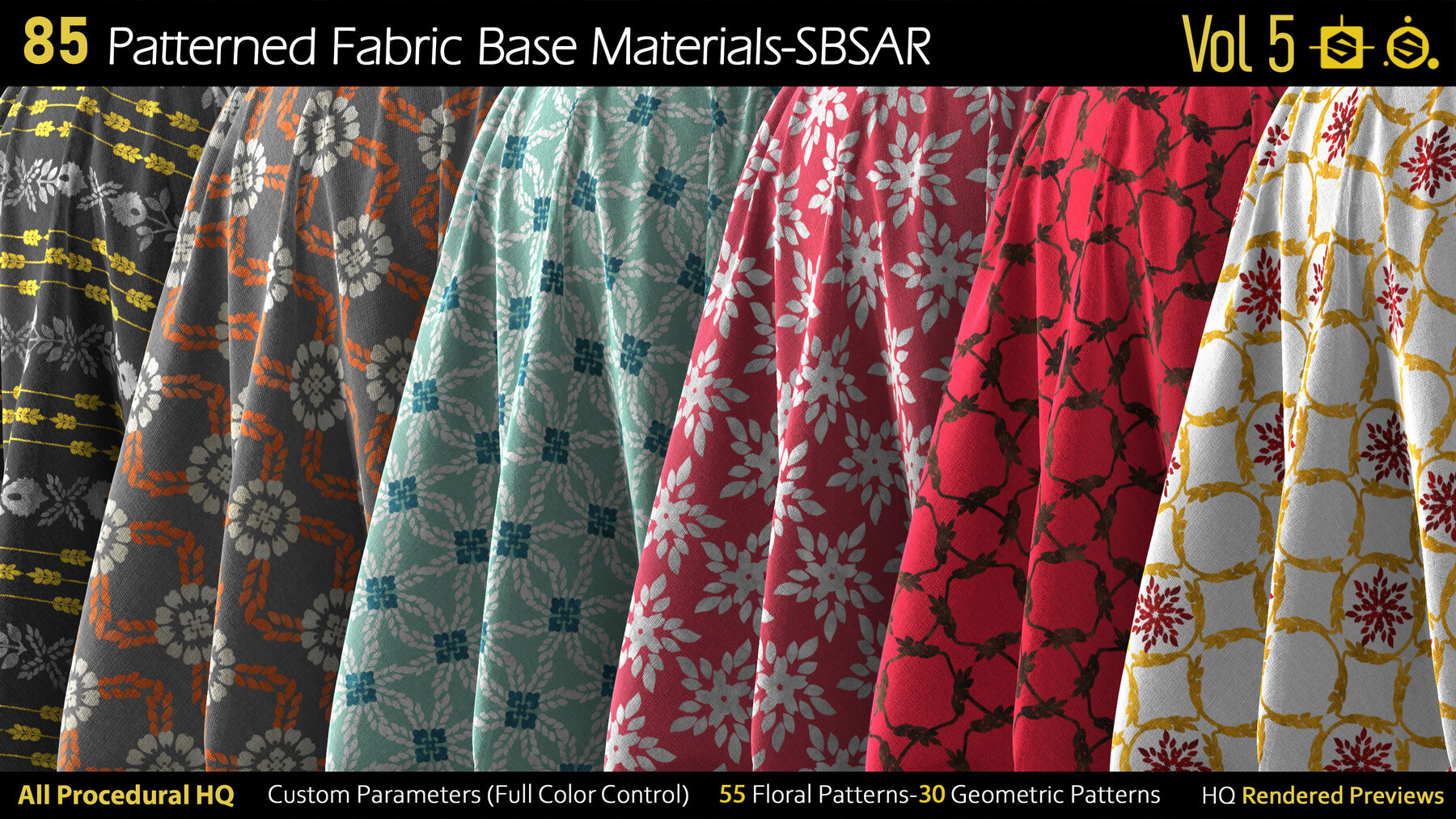 85 Patterned Fabric Base Materials-SBSAR