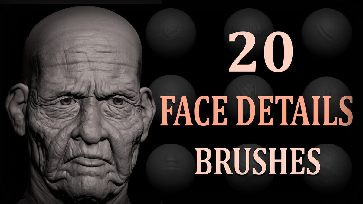 Face Details Brush + Alphas | S3ART Store