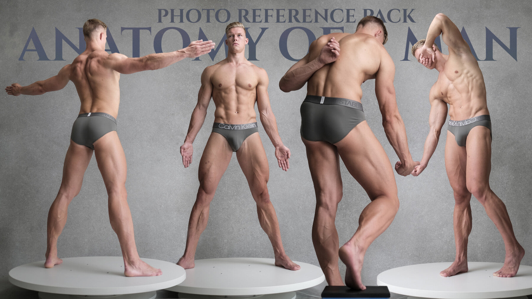 An Anatomy of a man Photo Reference Pack For Artists 950 JPEGs