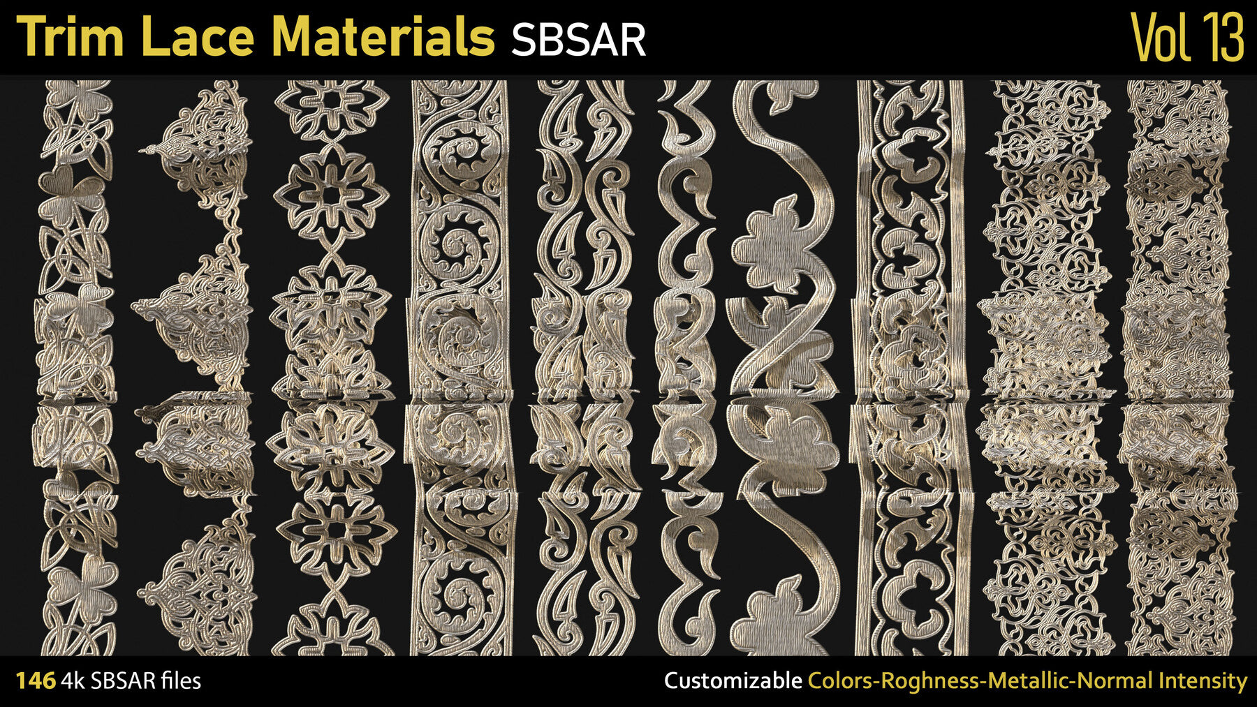 Trim Lace Materials-SBSAR-Vol13