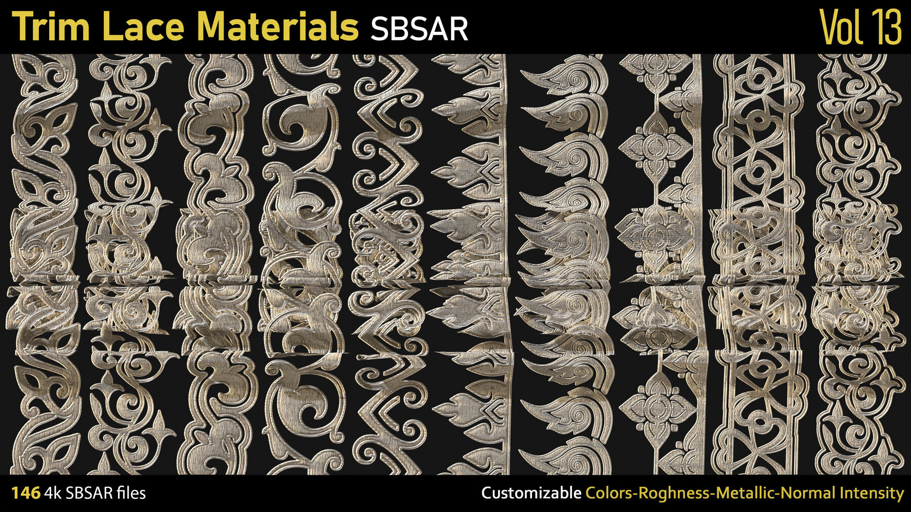 Trim Lace Materials-SBSAR-Vol13