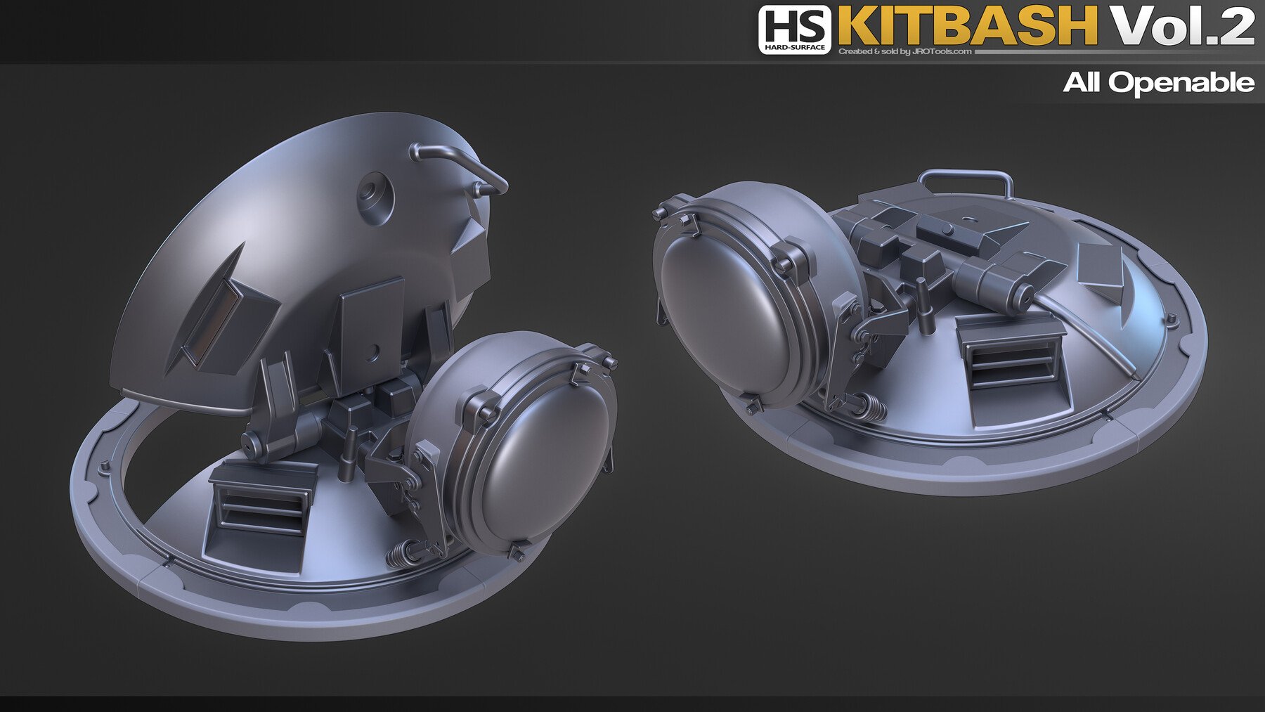 Hard-Surface Kitbash Vol.2 - Hatches & Covers