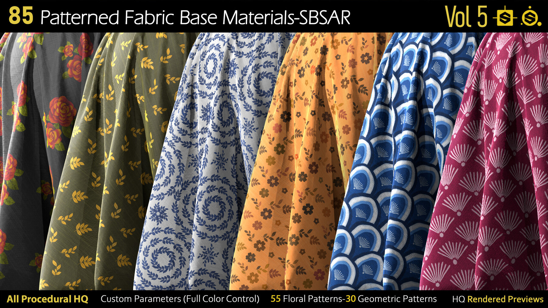 85 Patterned Fabric Base Materials-SBSAR