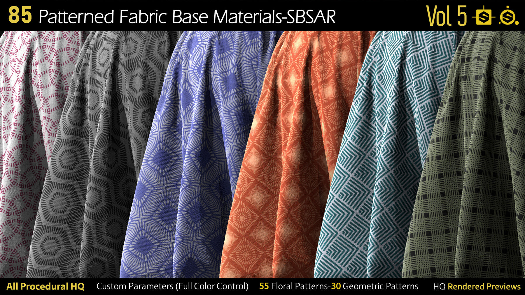 85 Patterned Fabric Base Materials-SBSAR