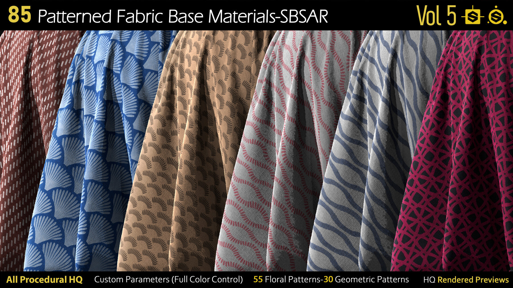 85 Patterned Fabric Base Materials-SBSAR