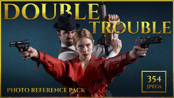 Double Trouble - Photo Reference Pack For Artists 354 JPEGs